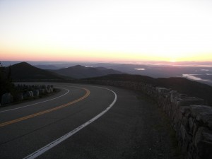 Dawn on June 1st up on Whiteface Mountain's summit.