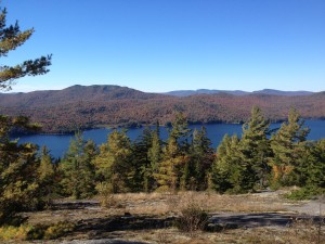 Long Lake from the summit of Blueberry Mountain on September 29, 2013.