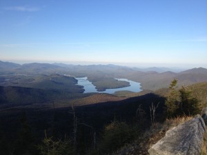 Lake Placid from the summit of Whiteface Mountain